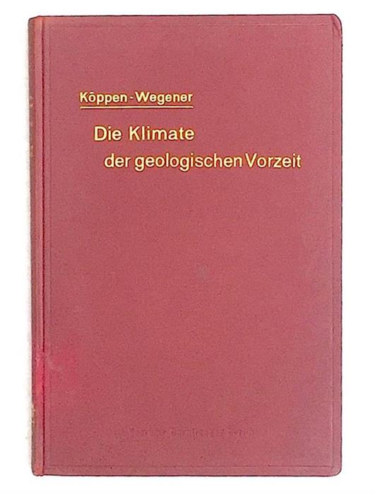 1st edition, exceptionally rare, The Climates of Geological Past / Die Klimate der geologischen Vorzeit, 1924