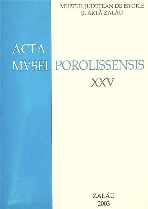 Acta Musei Porolissensis XXV [25]