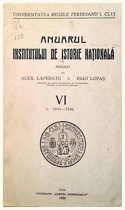 Anuarul institutului de istorie nationala VI 1931-1935