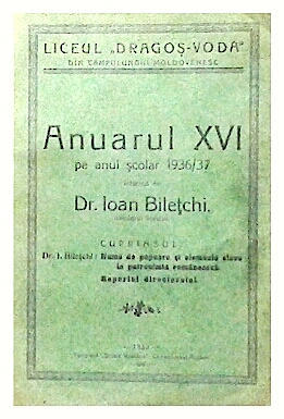 Anuarul XVI pe anul scolar 1936/37