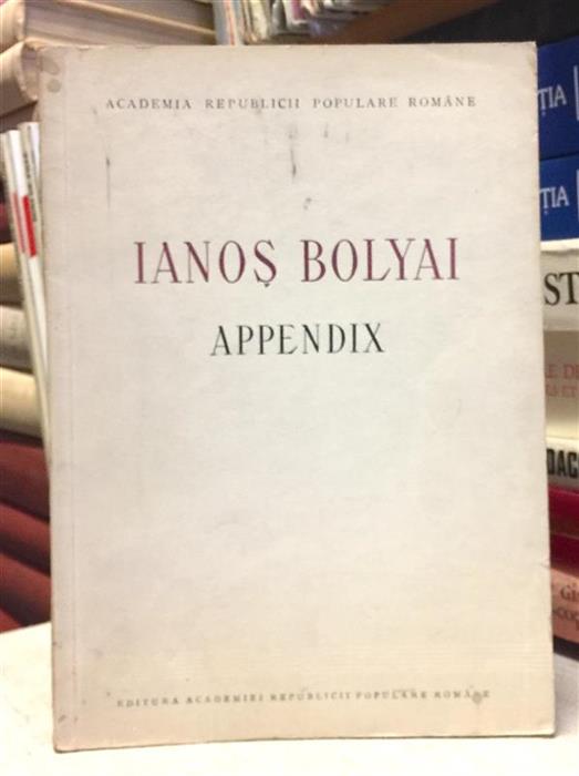 Appendix [Editura Academiei, 1954]