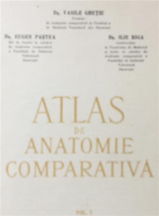 Atlas de anatomie comparativa volumul 1