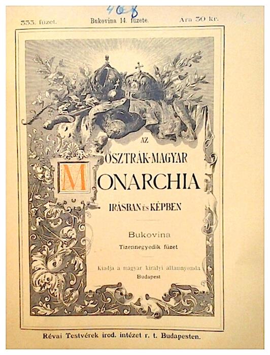 Az Osztrak-Magyar Monarchia,BUKOVINA,fasc. 14