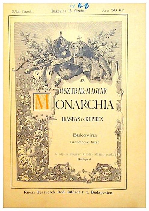 Az Osztrak-Magyar Monarchia,BUKOVINA,fasc. 15