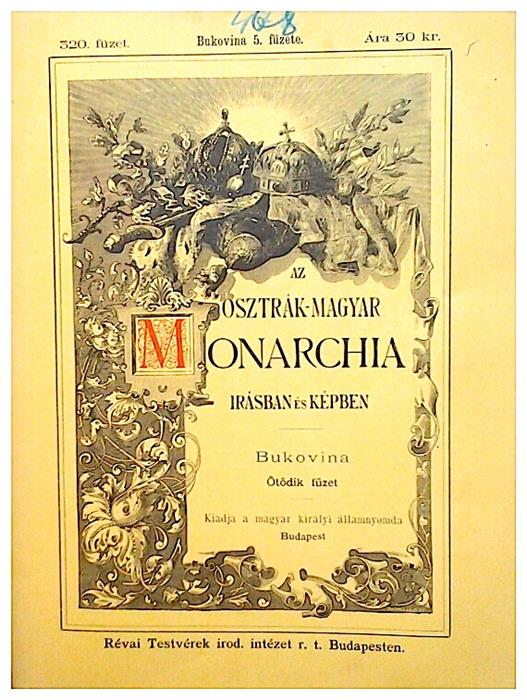 Az Osztrak-Magyar Monarchia,BUKOVINA,fasc. 5
