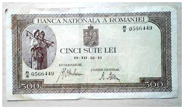 Bancnota 500 lei an 1941