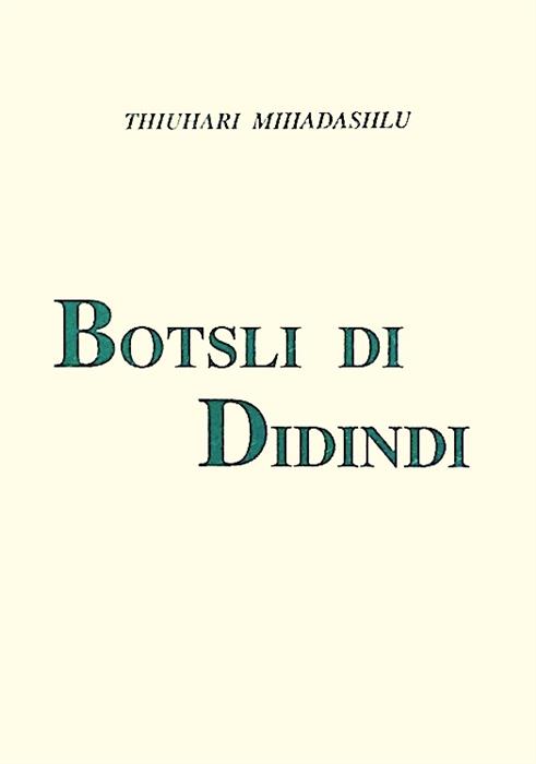 Botsli di didindi - poezii in limba aromana