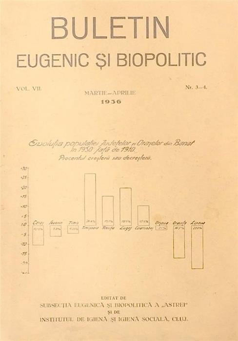 Buletin Eugenic si Biopolitic Vol. VII Nr. 3-4 martie-aprilie 1936