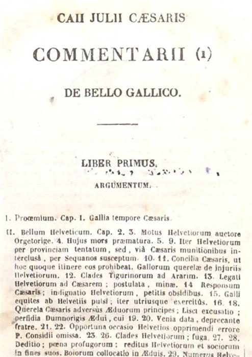 Caii Julii Caesaris Comentarii De Bello Gallico