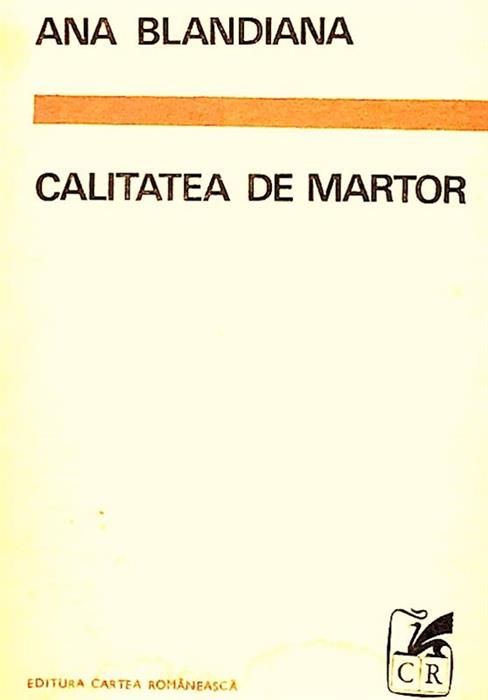 Calitatea de martor
