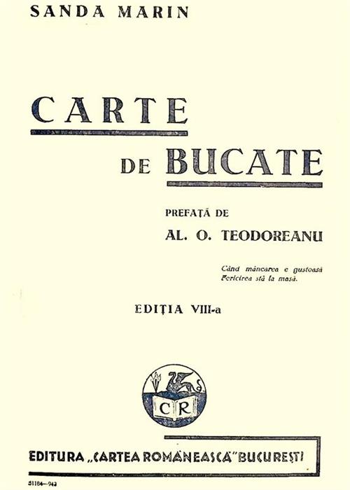 Carte de bucate, 1942