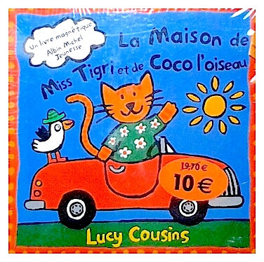 Carte magnetica - La maison de Miss Tigri et de Coco l'oiseau