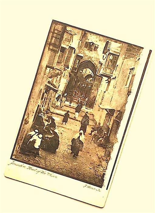 Carte postala veche / Old Postcard - Jerusalem, Street of the Chain