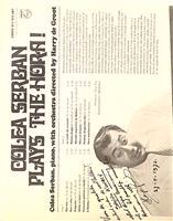 Colea Serban Plays the Hora! - disc vinil / vinyl cu dedicatie pentru celebrul antrenor de fotbal Stefan Kovacs