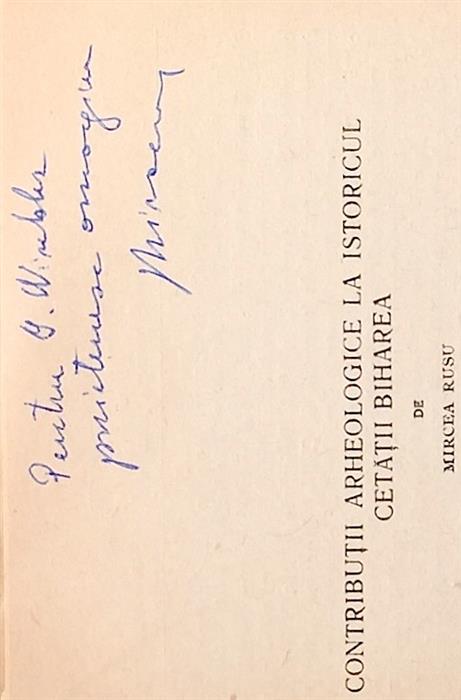 Contributii arheologice la istoricul Cetatii Biharea