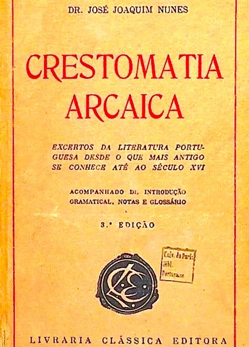 Crestomatia arcaica