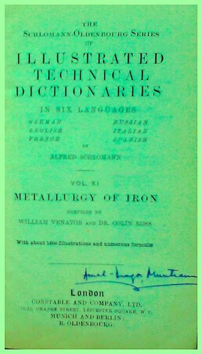 Dictionar poliglot de metalurgia fierului