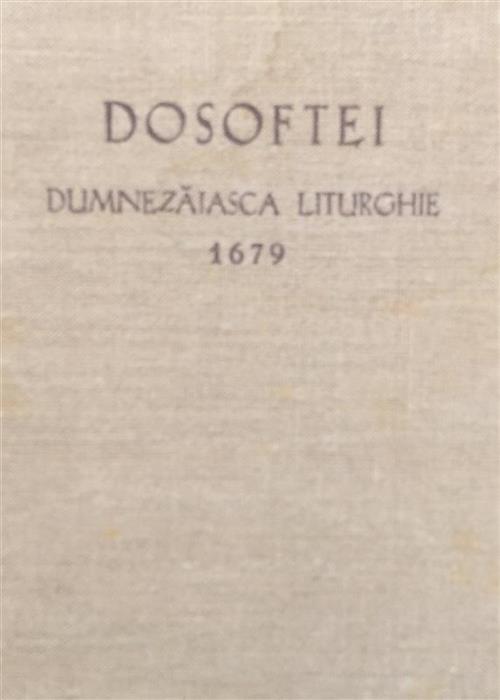 Dumnezaiasca Liturghie 1679