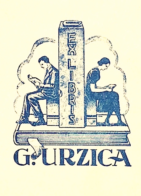 Ex Libris - G. Urzica in Rascoala/Liviu Rebreanu vol. 1+2, prima editie 1932