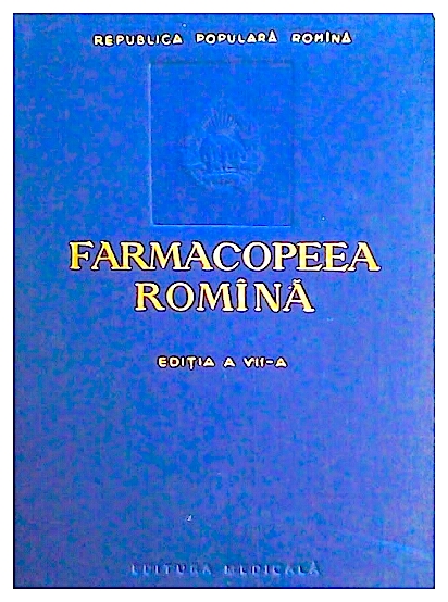 Farmacopeea romana editia a VII-a