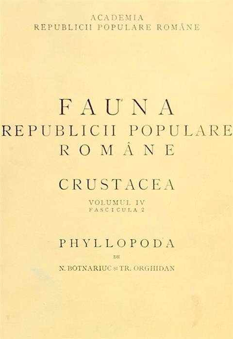 Fauna RPR Crustacea vol. IV fasc. 2 Phyllopoda