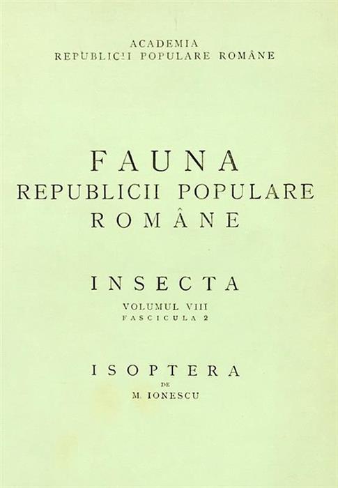 Fauna RPR Insecta vol. VIII fasc. 2 Isoptera