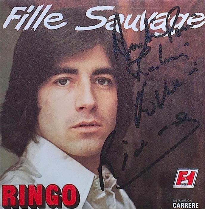 Fille sauvage - disc vinil / vinyl cu dedicatie pentru legendarul antrenor de fotbal Stefan (Pisti) Kovacs