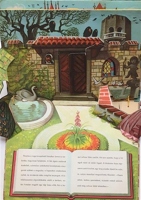 Frumoasa din Padurea Adormita (Csipkerozsika) cu ilustratii 3D/pop-up, text in limba maghiara