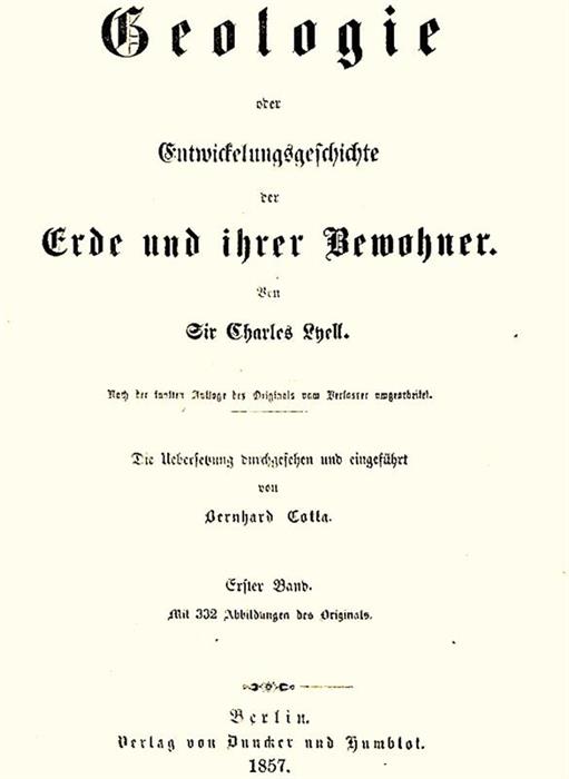 Geologie oder Entwicklungsgeschichte der Erde und ihrer Bewohner, 1857