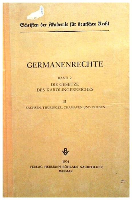 Germanenrechte,band2,III