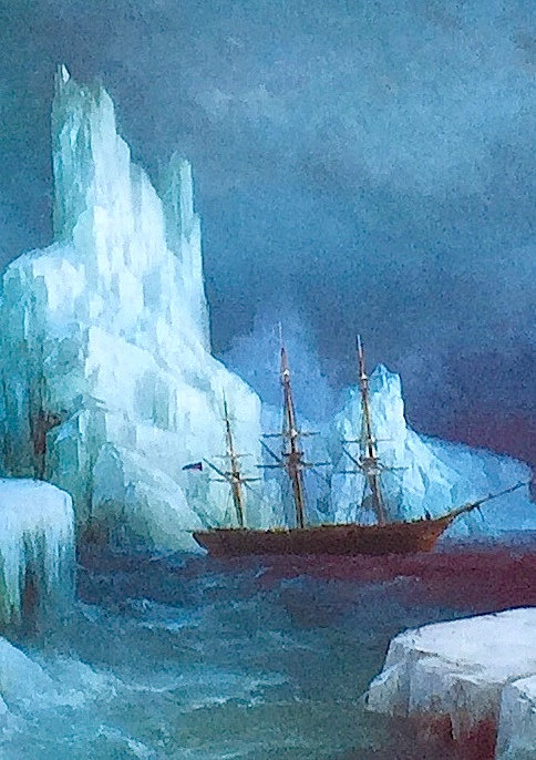 he Next Global Cooling / Aivazovsky - Icebergs in the Atlantic, 1870 (Public Domain)
