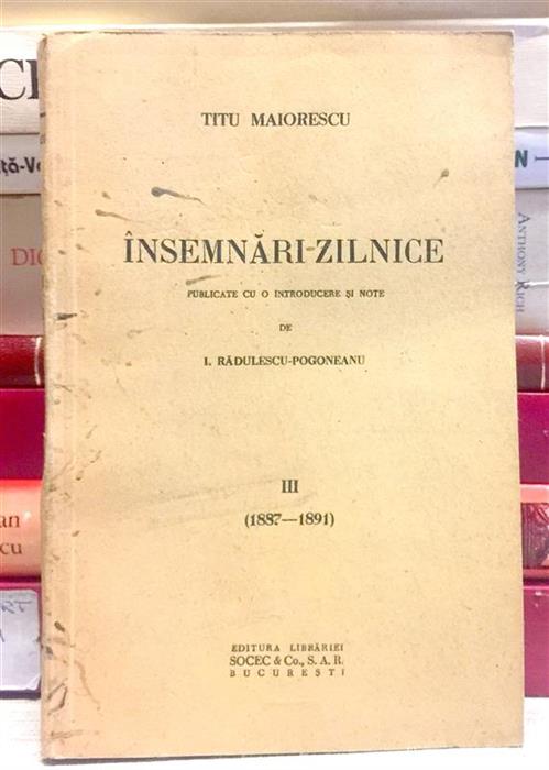 Insemnari zilnice vol. 3/III	
