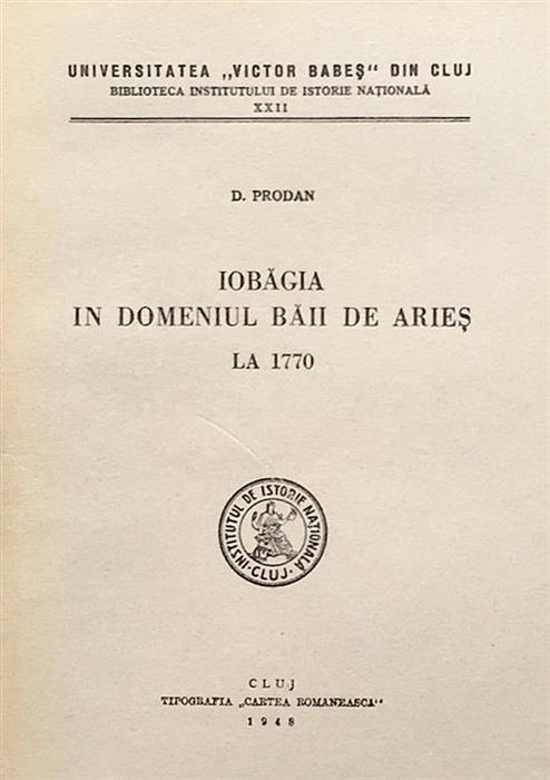 Iobagia in Domeniul Baii de Aries la 1770