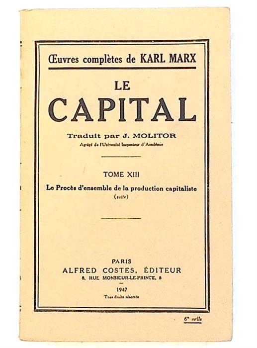 Le capital 14/XIV volume, complet