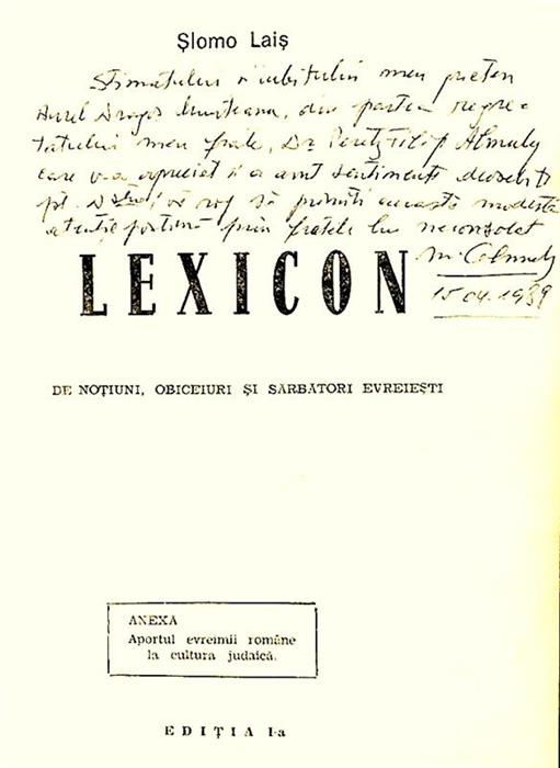 Lexicon de obiceiuri evreiesti