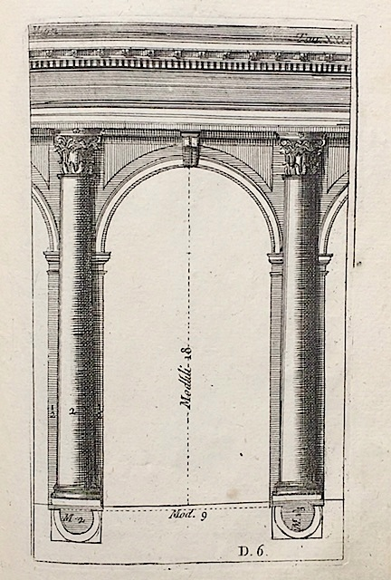Lot 56 gravuri vechi de arhitectura dupa Vitruviu