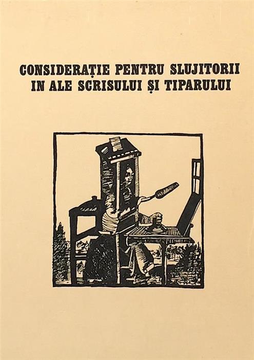 Mapa - Consideratie pentru slujitorii in ale scrisului si tiparului