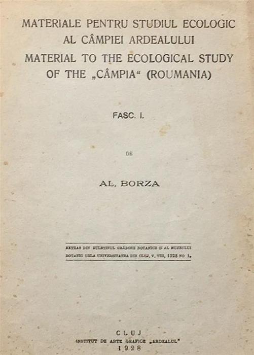 Materiale pentru studiul ecologic al Campiei Ardealului