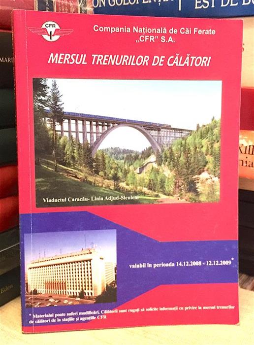 Mersul trenurilor de calatori 14 12 2008 - 12 12 2009