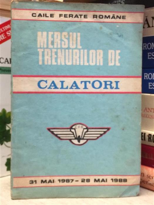 Mersul trenurilor de calatori 1987-1988
