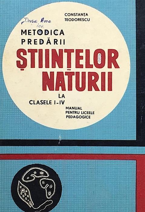 Metodica predarii stiintelor naturii la clasele I-IV