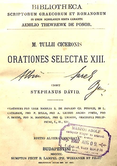 Orationes Selectae XIII