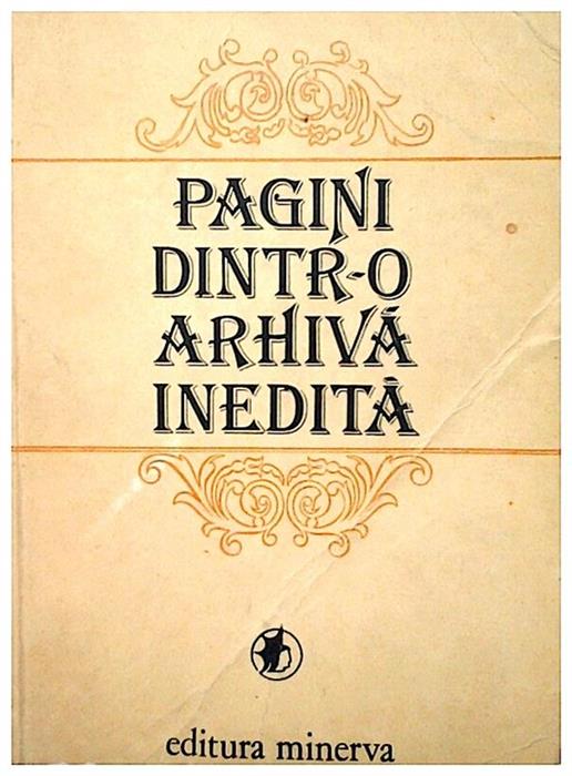 Pagini dintr-o arhiva inedita