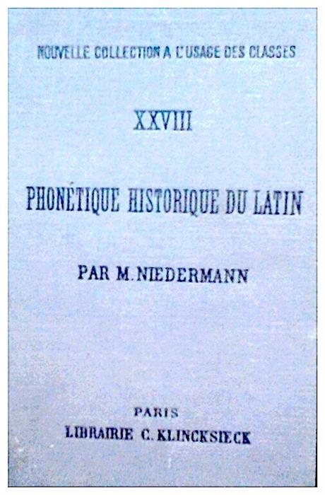 Phonetique historique du latin