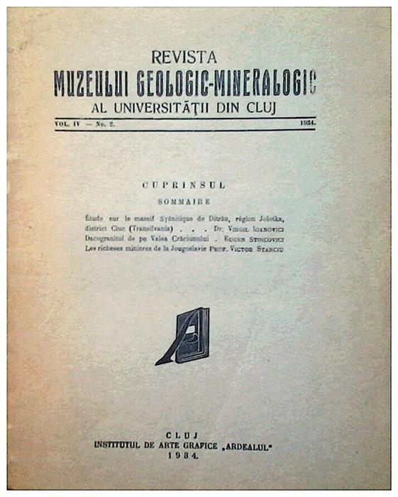 Revista muzeului geologic-mineralogic,Universitatea Cluj,vol.4,nr. 2,1934