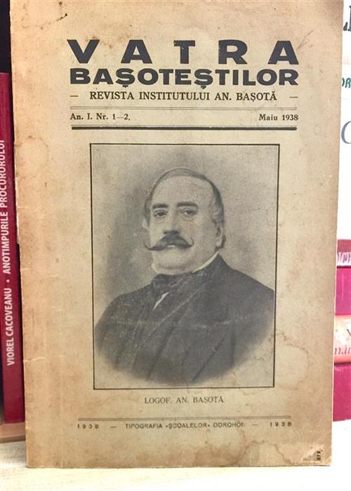 Revista Vatra Basotestilor anul 1 nr. 1-2, mai 1938