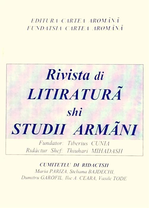 Rivista di litiratura shi studii armani, anul 2, nr. 2/1996