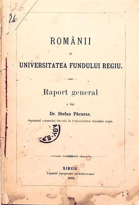 Romanii si Universitatea Fundului Regiu