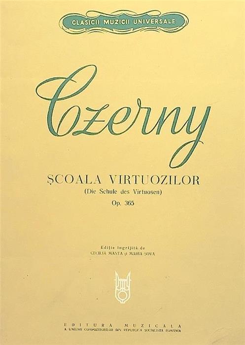 Scoala virtuozilor  Op. 365 - partitura muzicala
