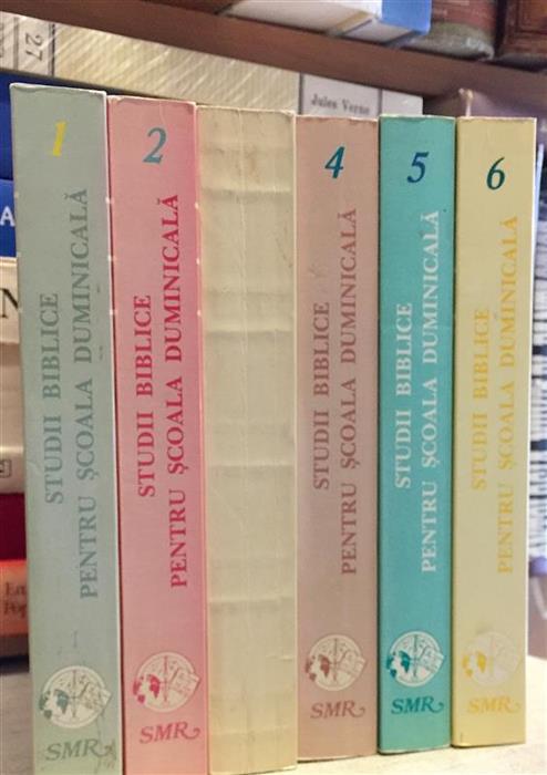 Studii biblice pentru scoala duminicala vol. 1 + vol. 2 + vol. 3 + vol. 4 + vol. 5 +vol. 6, Societatea Misionara Romana